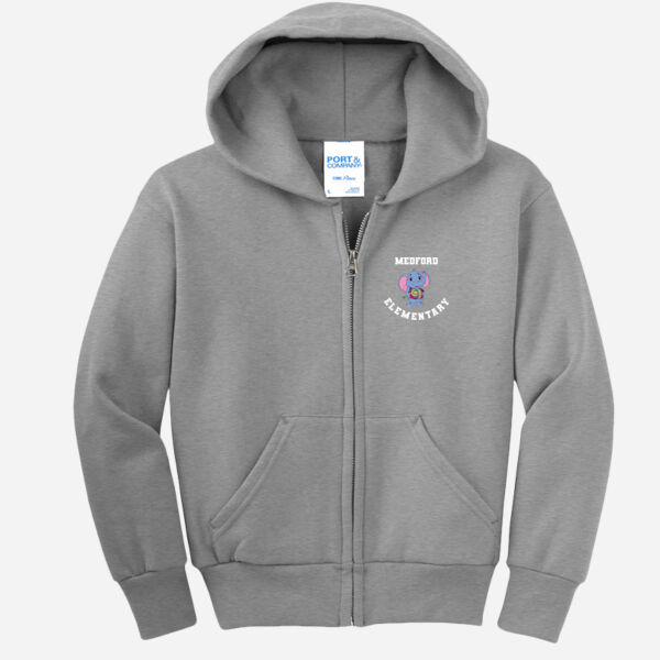 Youth Core Fleece Full Zip Hooded Sweatshirt Thumbnail